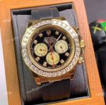 Copy Rolex Daytona Gold Diamond Watch 40mm Men Size